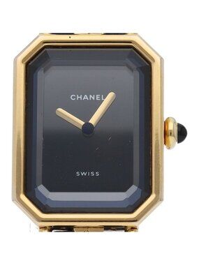 Chanel Premiere L Watch Leather Black